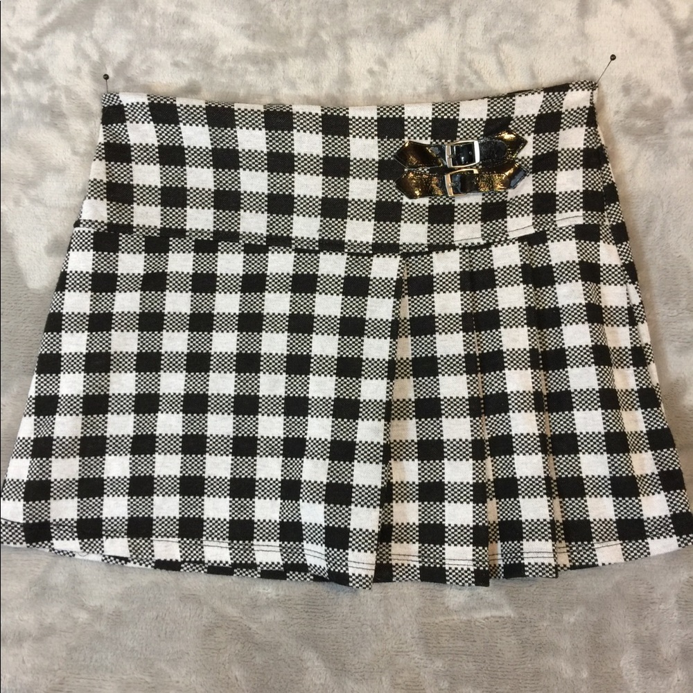 Black & White Plaid Mini